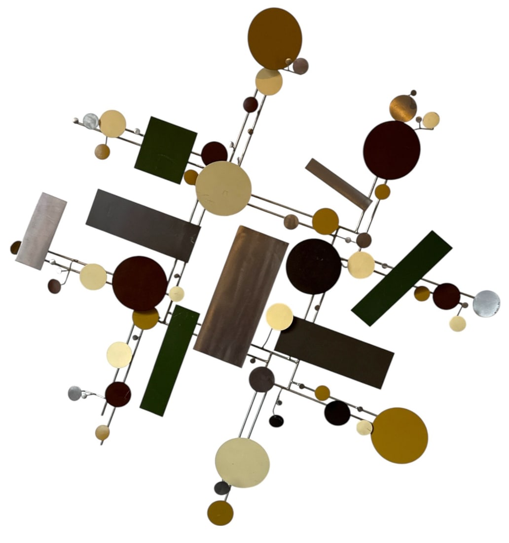 CURTIS JERE Abstract Modernist Wall Sculpture (1 of 6)