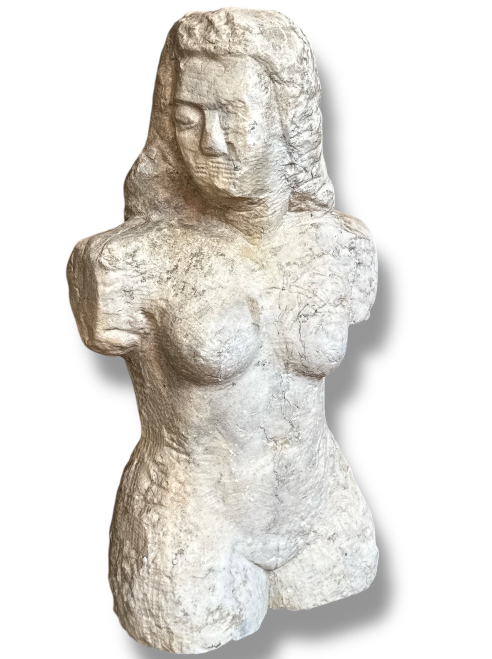 CLAUS KORCH, Bust of a Woman: 22.25" H x 12" W x 6" D.