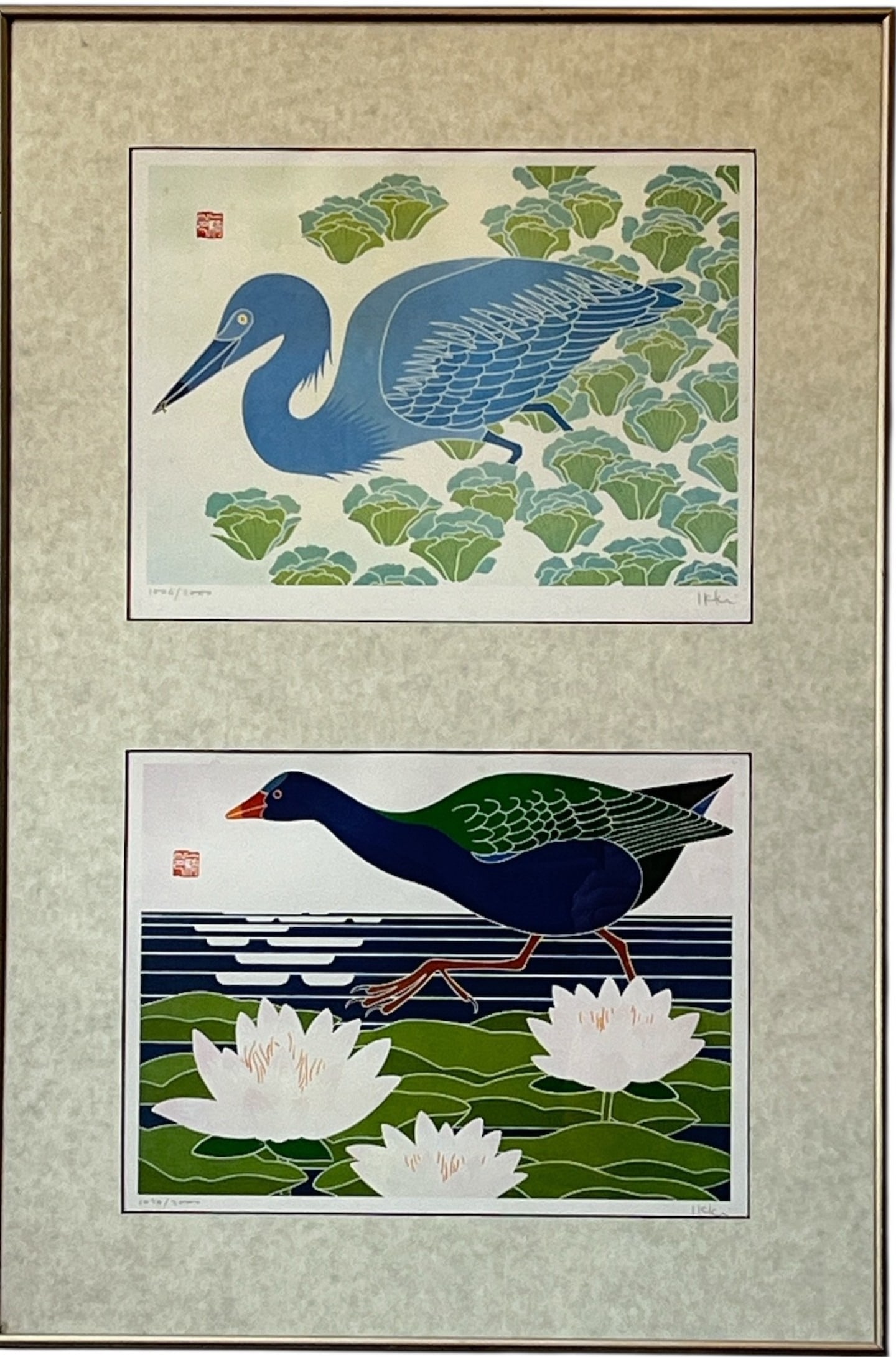 Two IKKI MATSUMOTO Offset Lithographs, Signed and Numbered (1 of 8)