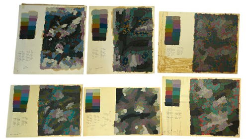 Six ROBERT APPEL Color Study Prototypes