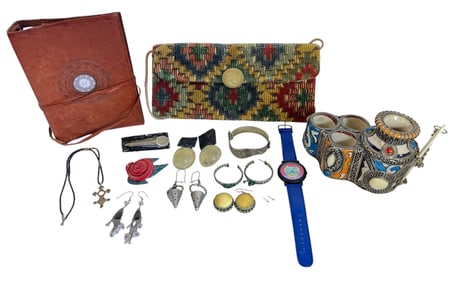 A Collection of Ethnic Articles, Jewelry, and More