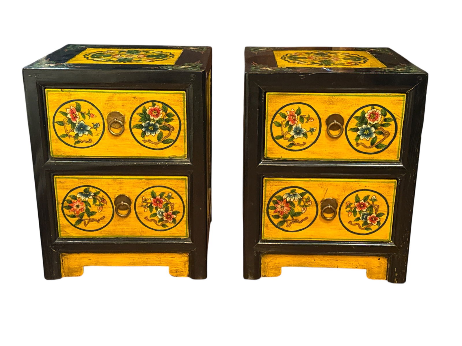A Pair of Oriental Style Nightstands (1 of 3)