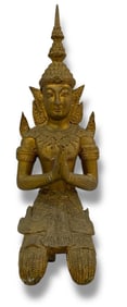 Asian Gilt Bronze Teppanom Thai Sacred Angel