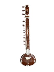A Indian Traditional Sitar with Case