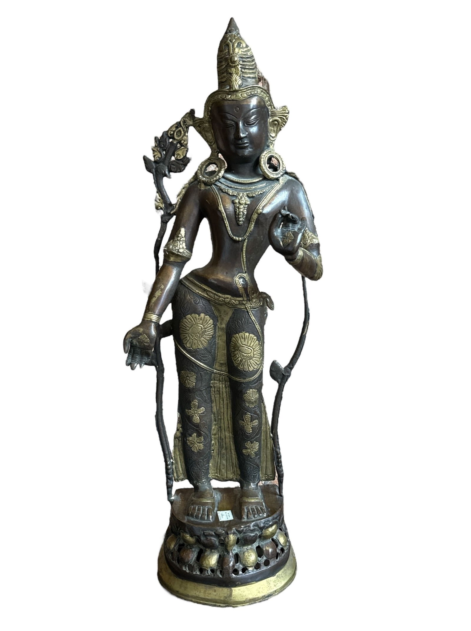 Vintage Bronze Buddhist Deity Sculpture (1 of 4)