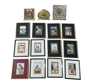 Large Collection of Indian Artwork and Decorative Items