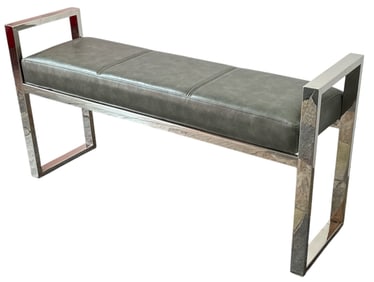 A Modernist Chrome Bench