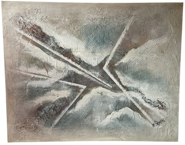 LEE REYNOLDS Mid Century Abstract Oil on Canvas