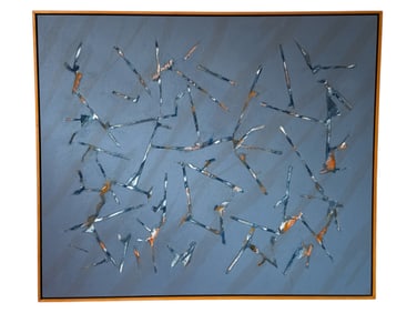 JIM BIRD "Pagan Dance" Mid Century Mixed Media