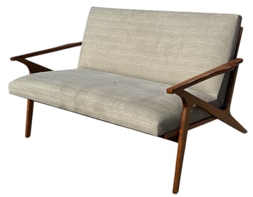 A Modernist Danish Style Loveseat