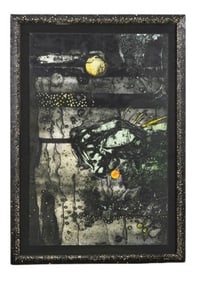 An Abstract DAVID LACKLAND Collograph