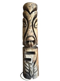 Monumental Mid Century Tiki Garden Fountain