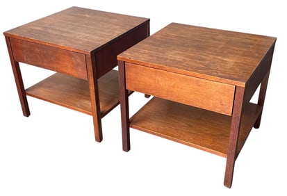 Pair of Early FLORENCE KNOLL Nightstands, KNOLL