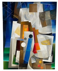 A BRIAN OVERLEY Abstract Acrylic on Canvas