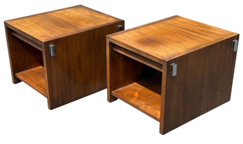 Rare Pair of Mid Century LANE End Tables