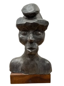 Mid-Century Abstract Head Sculpture