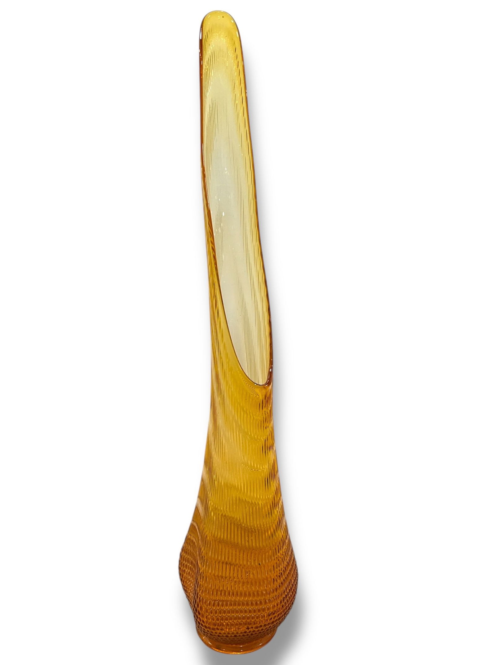 LE SMITH Nubby Butt Swung Vase, 3 Foot: 37" H x 8.25" D.