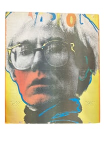 ANDY WARHOL Self Portrait Print on Board, Fright Wig