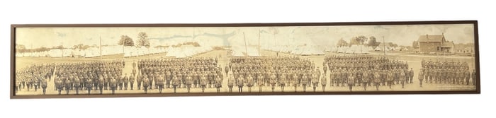 Yard Long Black & White Canadian Military Photograph