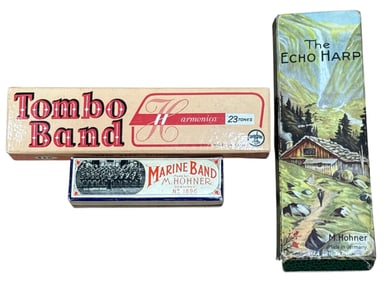 Collection Vintage Harmonicas HOHNER TOMBO