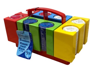 Vintage Poker Chip Rack DENNISON, Deadstock NWT