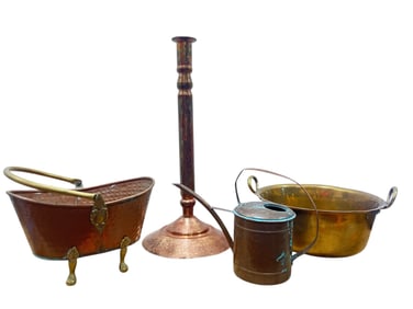 Collection Vintage Copper & Brass Articles