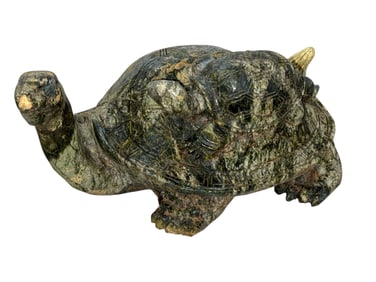 Life Size Granite Sculpture of a Turtle