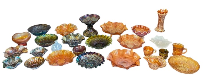 Large Collection of 19th C. Carnival Glass, FENTON