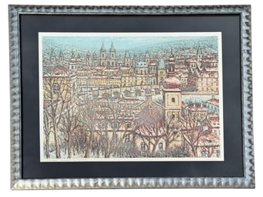 A Signed & Numbered European City Lithograph