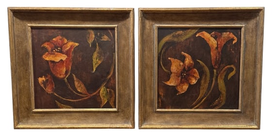 Set of Floral Giclee in Frame