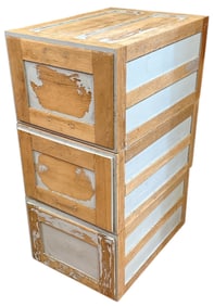 An Early 20th C Oak File Cabinet, 3 Pieces