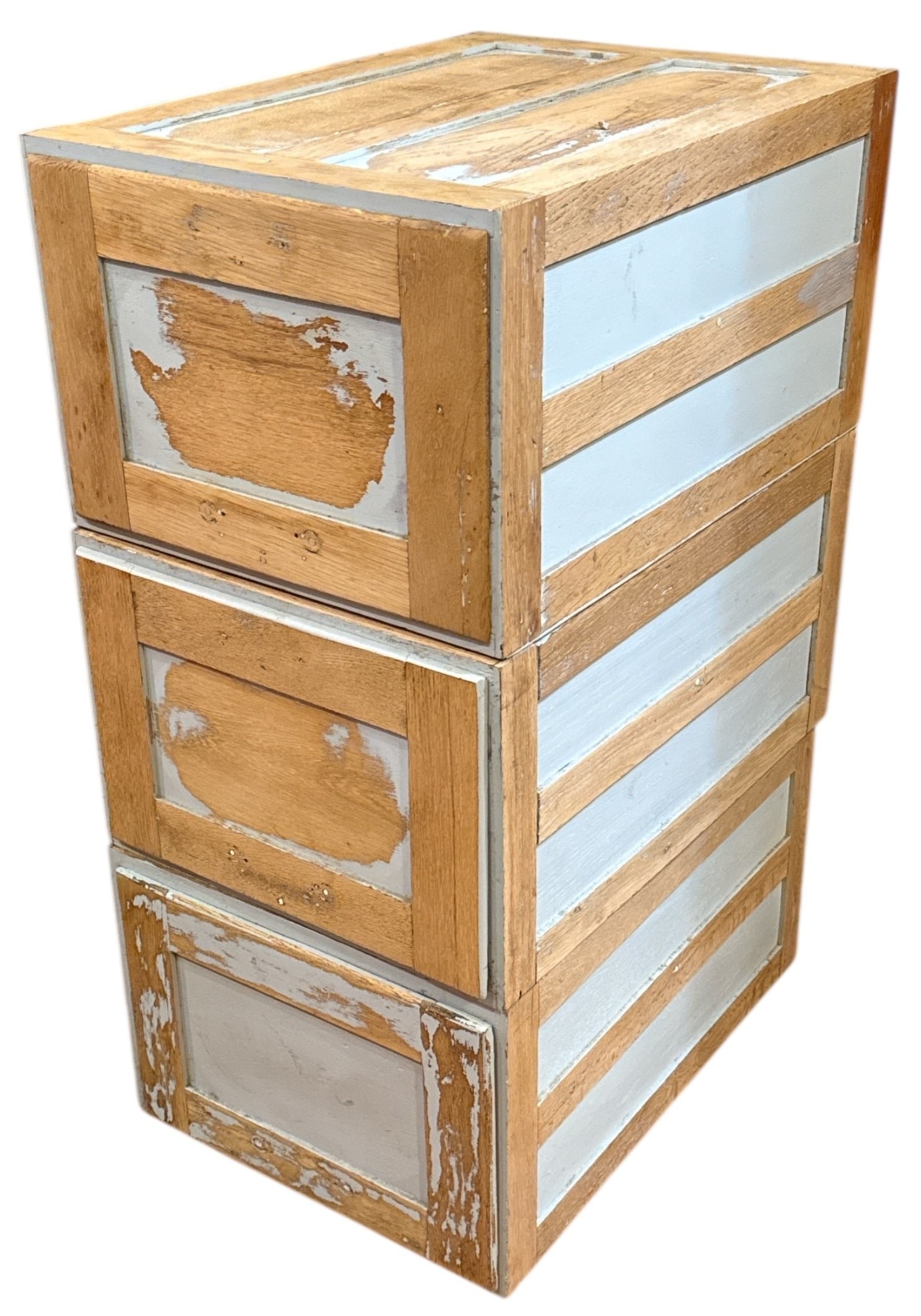 An Early 20th C Oak File Cabinet, 3 Pieces (1 of 3)