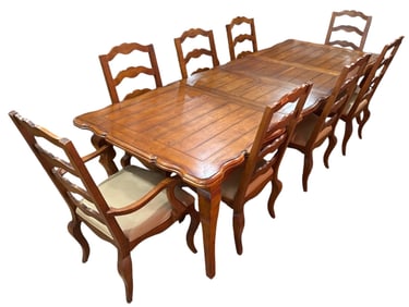 Country French Style Harvest Table & Chairs