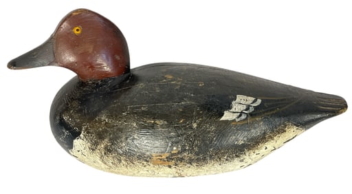 Early 1900's Redhead Drake Duck Decoy