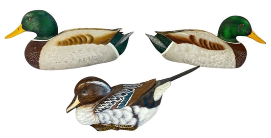 Three Vintage Duck Decoys, RANDY TULL, BEN HEINEMANN