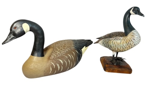 Two Canadian Goose Decoys