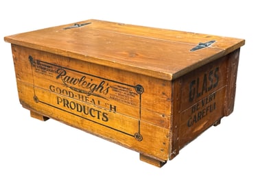 Primitive Antique Apothecary Crate, RAWLEIGH'S HEALTH PRODUCTS