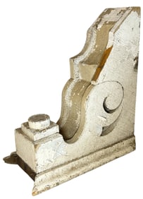 Large Architectural Salvage Wood Corbel
