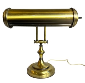 Vintage Brass Bankers Desk Lamp