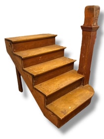 An Architectural Salvage Victorian Oak Staircase