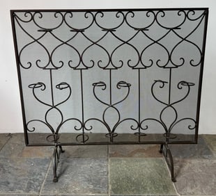 Wrought Iron Fireplace Screen