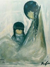 TED DEGRAZIA "Navajo Mother" Signed Print