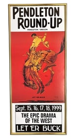 1999 PENDLETON 'Round Up" Poster, Let 'er Buck