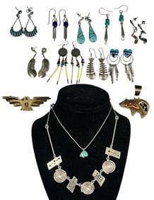 Large Collection of Mostly Sterling Silver Jewelry