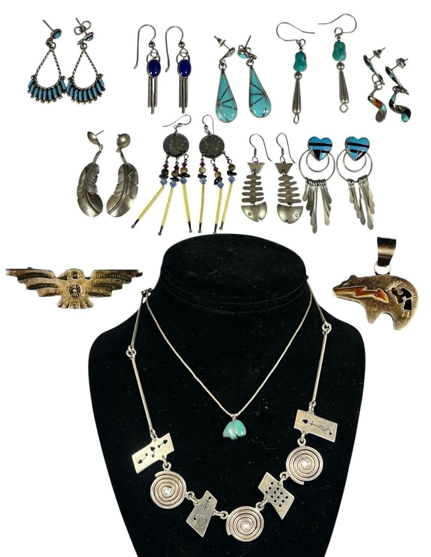 Large Collection of Mostly Sterling Silver Jewelry (1 of 10)