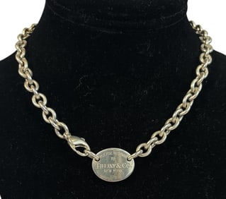 TIFFANY & CO. Sterling Silver "Return To Tiffany" Necklace