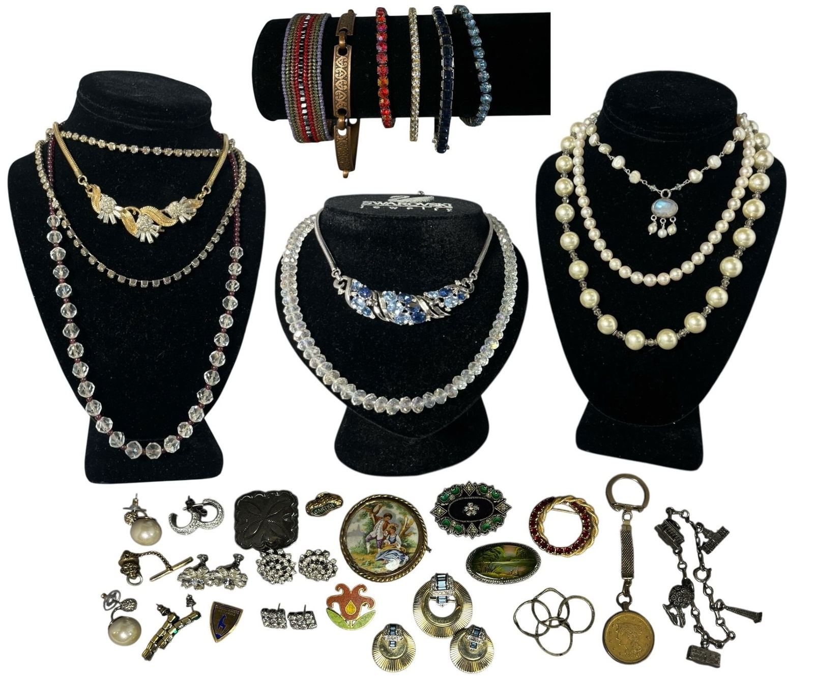Large Collection of Vintage Costume Jewelry, Some Sterling Silver (1 of 6)