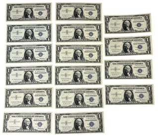 Collection of US Series 1957 & 1935F $1 Silver Certificate