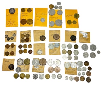 Large Collection of International Coins