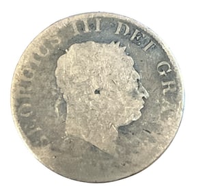 A British King George III Half Crown Silver Coin